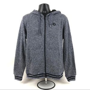 Akademiks Hoodie Gray Drawstring Full Front Zip